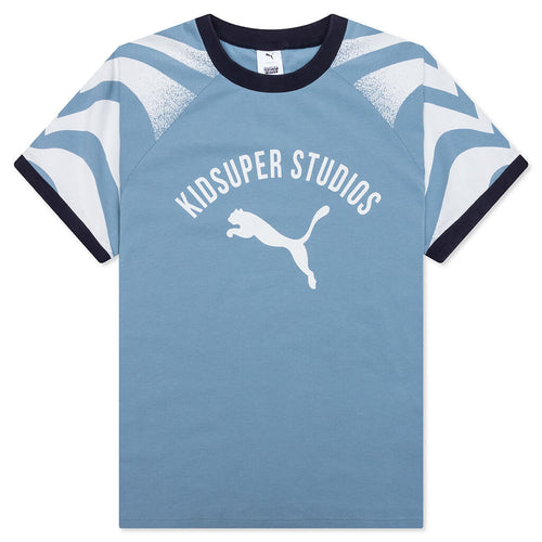 Puma x KidSuper Ringer Tee - Cool Blue