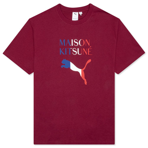 Puma x Maison Kitsune Oversized Tee - Red