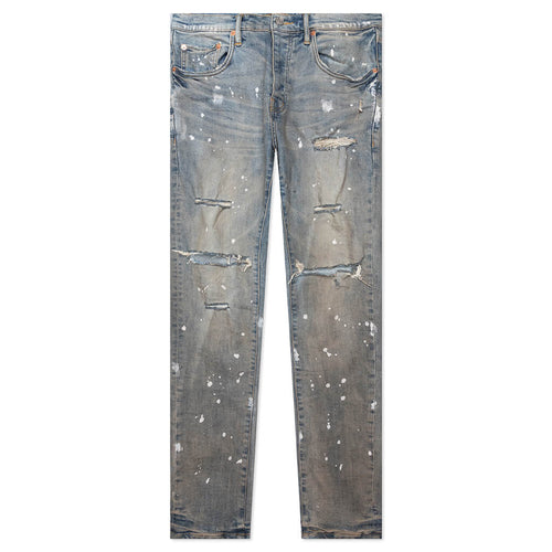 Purple Denim P001 - Light Indigo Pant Grey Coated
