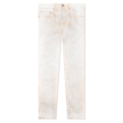 P001 - White Neon Stitch Orange