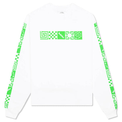 Square Logos L/S Tee - White