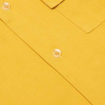 S/S Cotton Cargo Button Down Shirt - Yellow