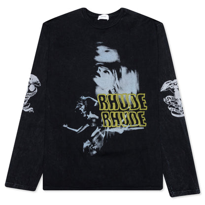 Blue Woman Graphic L/S - Black