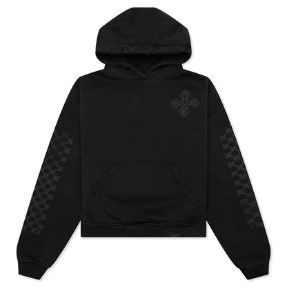 Rhude Cross Logo Hoodie - Vintage Black