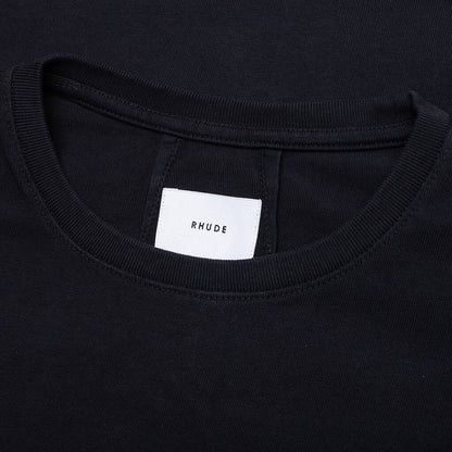 Rhude Cross Logo L/S Tee - Vintage Black