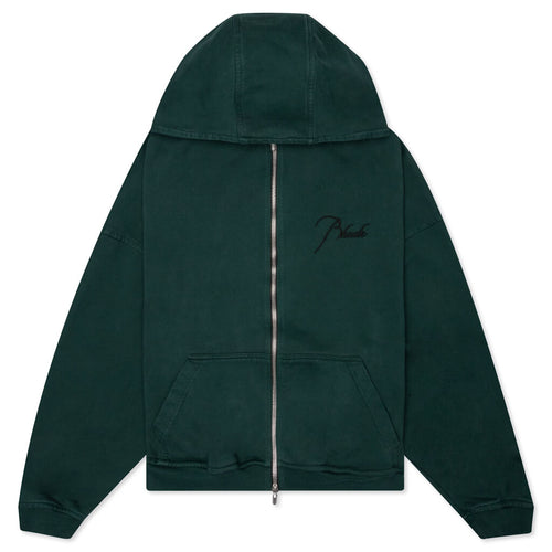 Full Zip Hoodie - Emerald Green