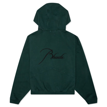 Full Zip Hoodie - Emerald Green
