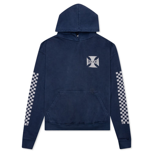 Graphic Hoodie - Classic Checkers Blue