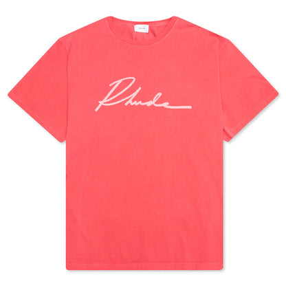 Logo Script Graphic Tee - Red