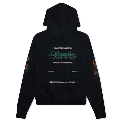 Psychadelic Skull Graphic Hoodie - Black