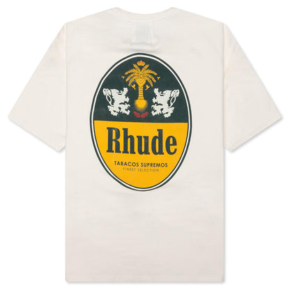 Rhude Tabaco Tee - Vintage White