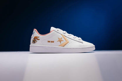 Kid's Pro Leather Ox "Space Jam" - White/White Onyx