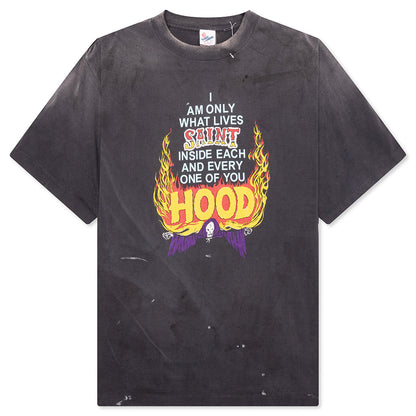 Saint Michael x Neighborhood Mx6 STHD Hood S/S Shirt - Black