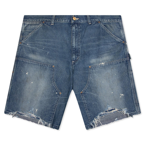 Double Knee Shorts - Blue