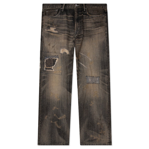 Savage Denim DP Wide Pants - Black