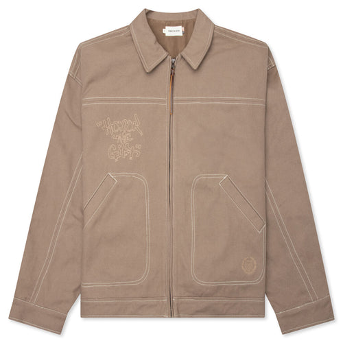 Script Carpenter Jacket - Light Brown