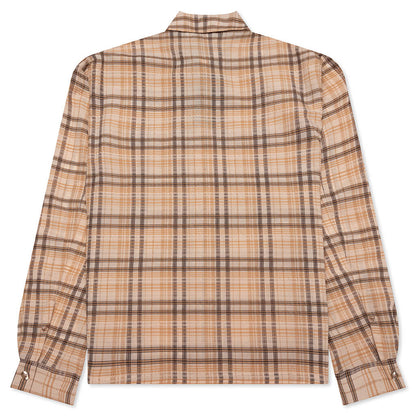 Sheer Flannel Shirt - Brown Checker