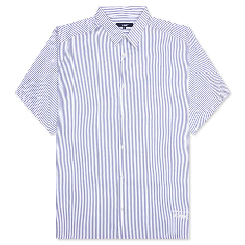 Short Sleeve Logo Shirt - Blue/White
