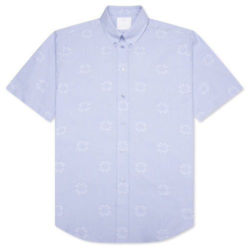 Monogram 72 Jacquard Shirt - Baby Blue