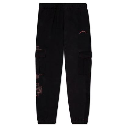 Cross Cargo Sweatpants - Black
