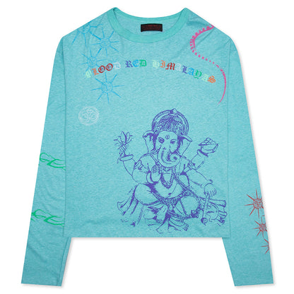 Himalayas Tattoo L/S Tee - Teal