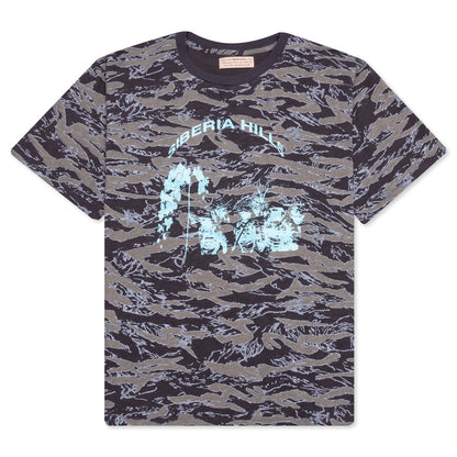 Sickle Camo Logo Tee - Slate Brown