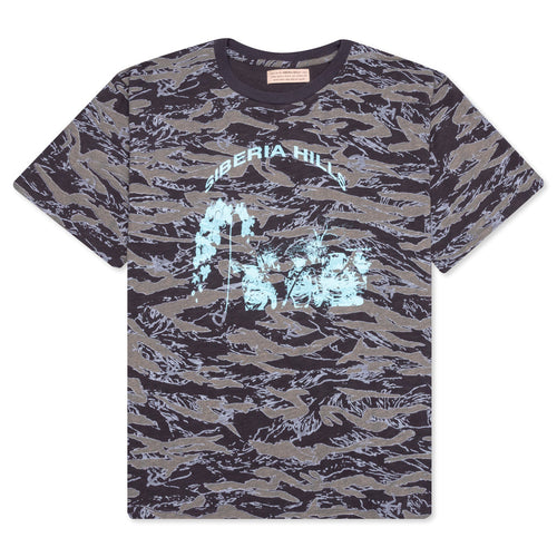 Sickle Camo Logo Tee - Slate Brown