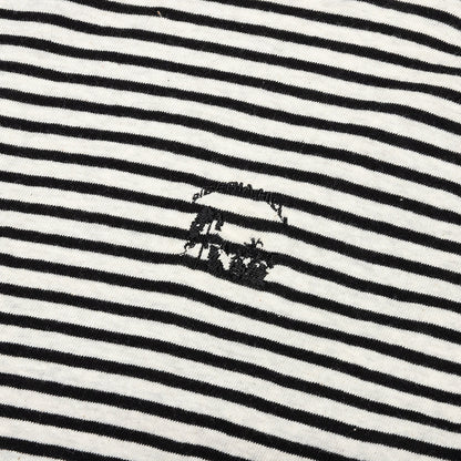 Striped Logo L/S Tee - Grey Striped