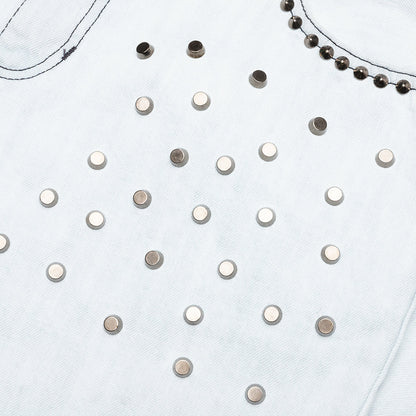 Studded Jeans - Light Wash