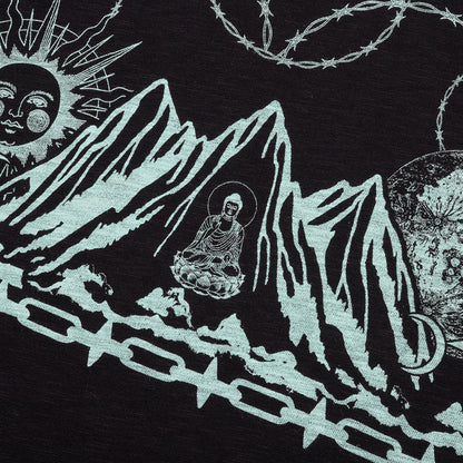Tibetan Mountain T-Shirt - Black