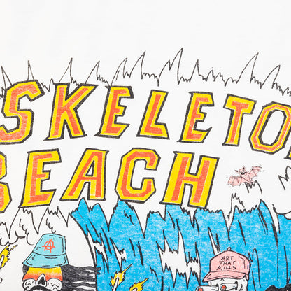 Skeleton Beach Surf Tee - Light Archival White