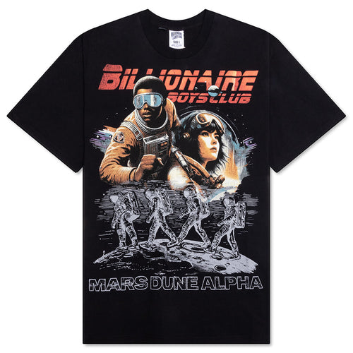 Space Runner S/S Knit Oversized Fit Shirt - Black