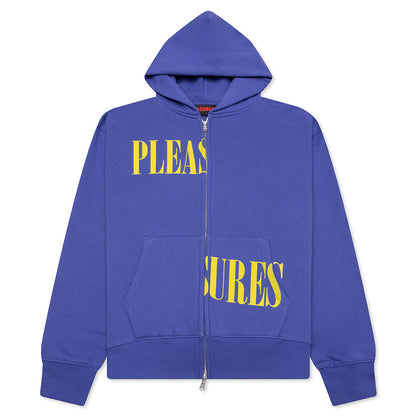 Split Zip Hoodie - Blue
