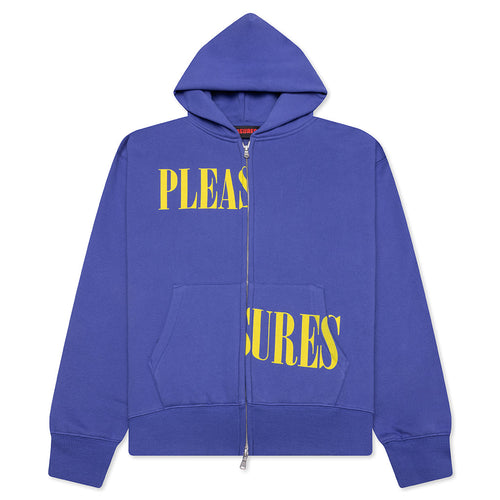 Split Zip Hoodie - Blue