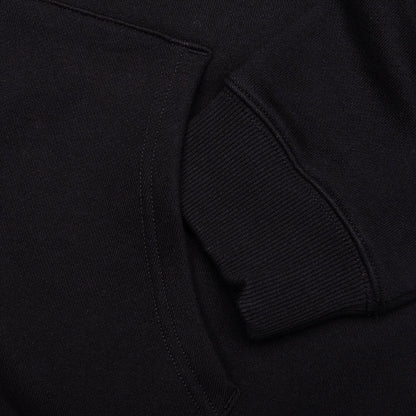 Star A Zip Up Hoodie - Black
