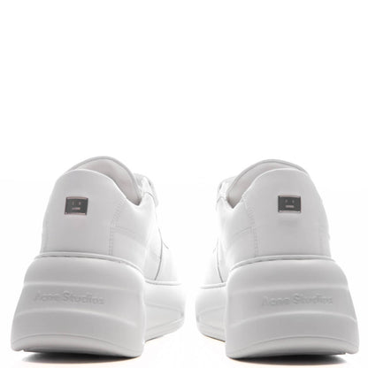 Velcro Strap Platform Sneakers - Optic White