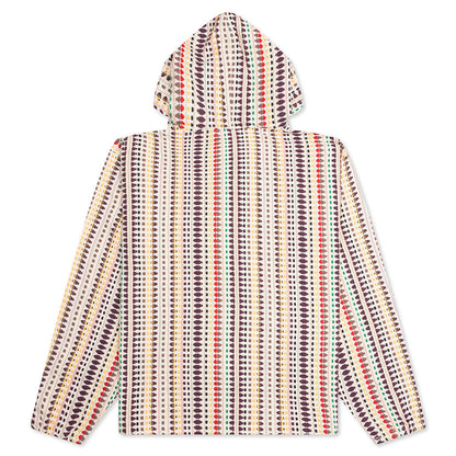 Stitch Poncho Hoodie - Ecru