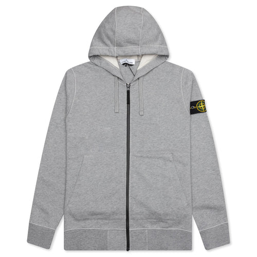 Full Zip Hooded Sweatshirt 64251 - Melange Grey