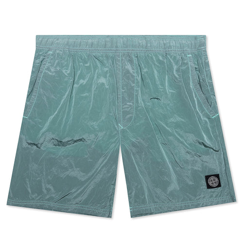 Nylon Metal Swim Trunks B0943 - Aqua
