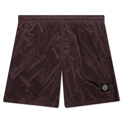 Nylon Metal Swim Trunks B0943 - Dark Burgundy
