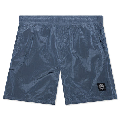 Nylon Metal Swim Trunks B0943 - Mid Blue