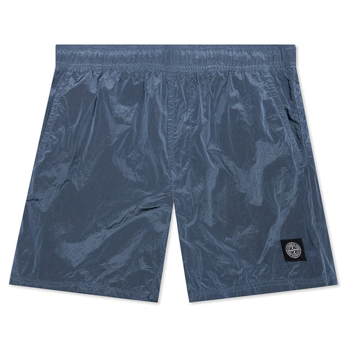 Nylon Metal Swim Trunks B0943 - Mid Blue