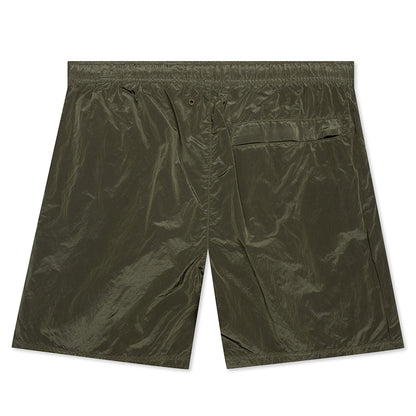 Nylon Metal Swim Trunks B0943 - Olive