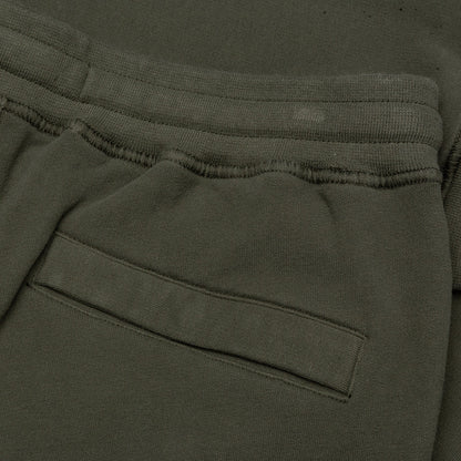 Cotton Fleece Cargo Pants - Musk