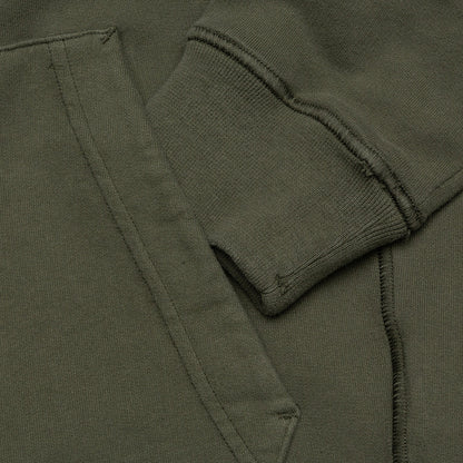 Cotton Hooded Sweatshirt - Musk