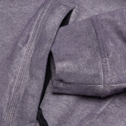 Dust Color Treatment Zip Sweatshirt - Magenta Melange