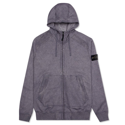 Dust Color Treatment Zip Sweatshirt - Magenta Melange