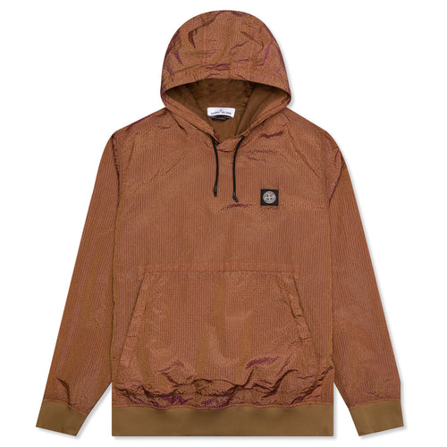 Poly-Colour Frame-TC Hoodie - Tobacco