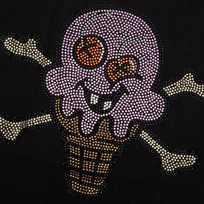 Stones Rhinestones S/S Tee - Black