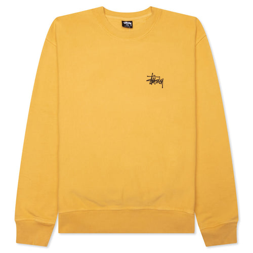 Basic Stussy Pigment Dyed Crew - Honey